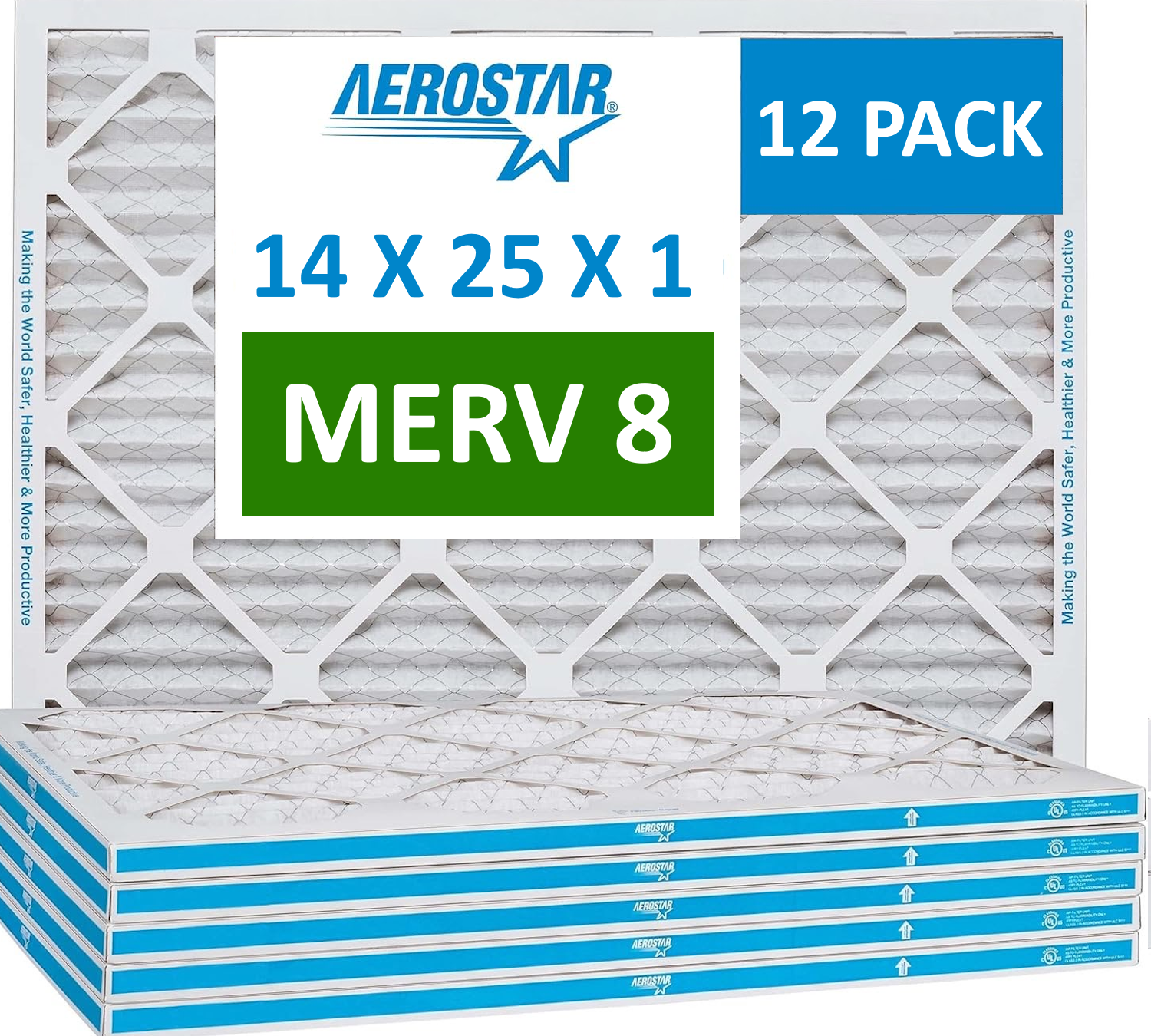 1" Furnace Filters - Pack of 12
