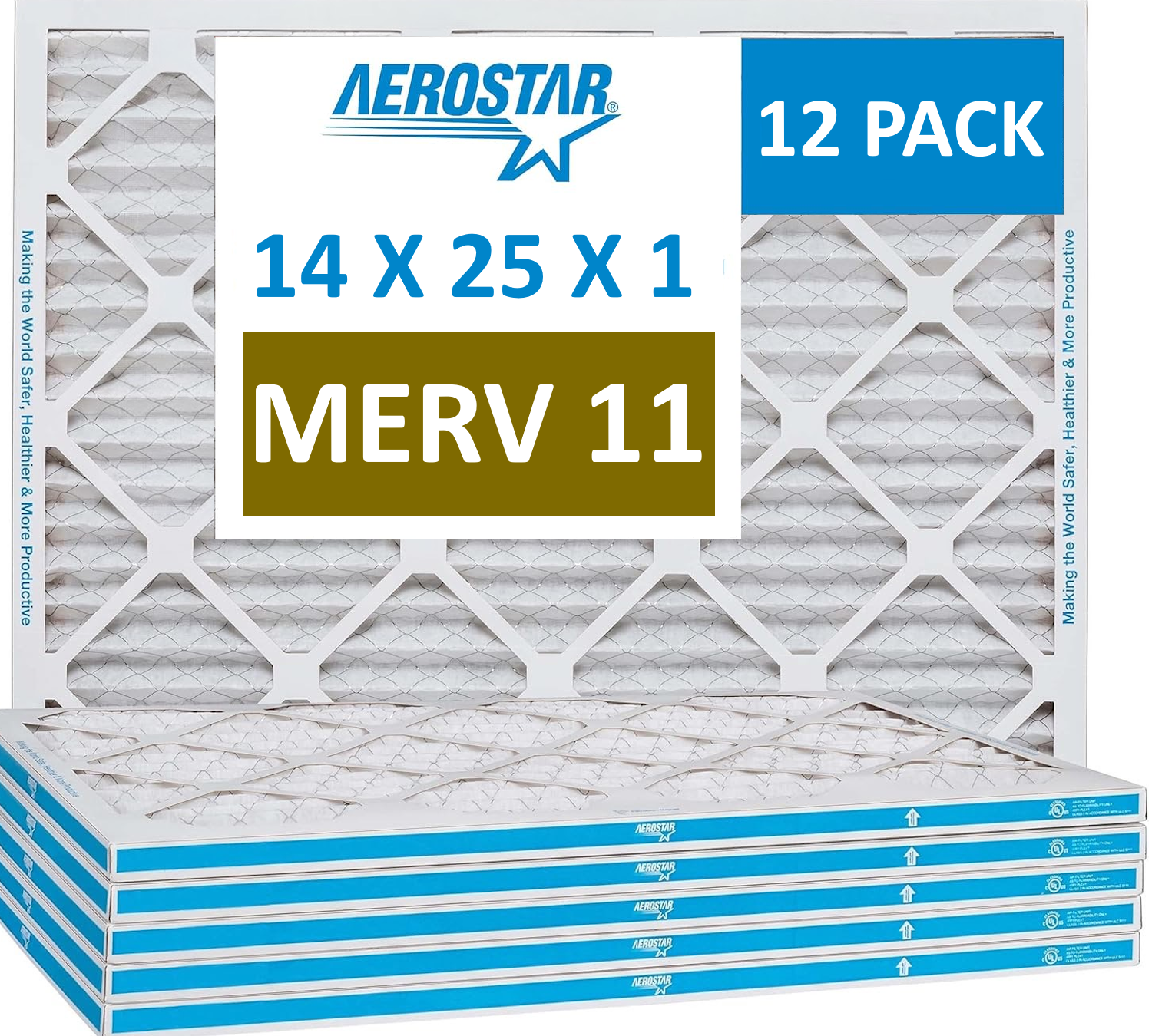 1" Furnace Filters - Pack of 12